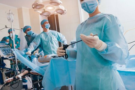 Doctors in operating room